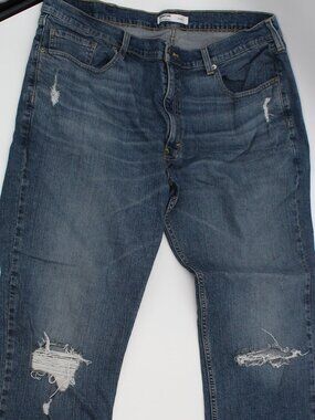 LEVIS Signature Relaxed‎ Mens Jeans 40 x 32 Distressed Denim Med Wash EXC COND